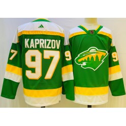 Wild 97 Kirill Kaprizov Green Reverse Retro Adidas Jersey
