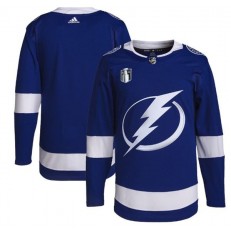 Lightning Blank Blue 2022 Stanley Cup Final Patch Adidas Jersey