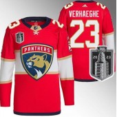 Panthers 23 Carter Verhaeghe Red 2023 Stanley Cup Final Adidas Jersey