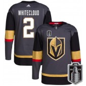 Vegas Golden Knights 2 Zach Whitecloud Gray 2023 Stanley Cup Final Adidas Jersey