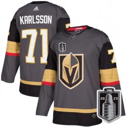Vegas Golden Knights 71 William Karlsson Gray 2023 Stanley Cup Final Adidas Jersey