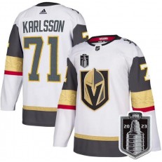 Vegas Golden Knights 71 William Karlsson White 2023 Stanley Cup Final Adidas Jersey