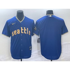 Mariners Blank Royal Nike 2023 City Connect Cool Base Jersey