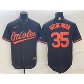 Orioles 35 Adley Rutschman Black Cool Base Jersey