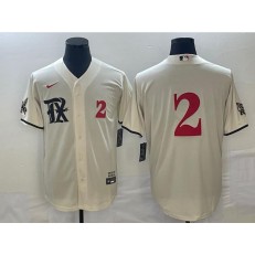 Rangers 2 Marcus Semien Cream Nike 2023 City Connect Cool Base Jersey