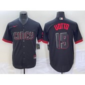 Reds 19 Joey Votto Black Nike 2023 City Connect Cool Base Jersey