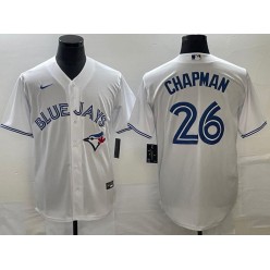 Blue Jays 26 Matt Chapman Blue Nike Cool Base Jersey