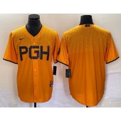 Pirates Blank Gold Nike 2023 City Connect Cool Base Jersey