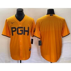 Pirates Blank Gold Nike 2023 City Connect Cool Base Jersey
