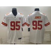 Nike Chiefs 95 Chris Jones White Vapor Untouchable Limited Jersey