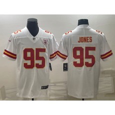 Nike Chiefs 95 Chris Jones White Vapor Untouchable Limited Jersey