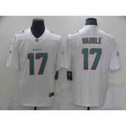 Nike Dolphins 17 Jaylen Waddle White Vapor Limited Jersey
