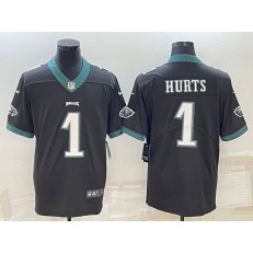 Nike Eagles 1 Jalen Hurts Black Vapor Untouchable Jersey