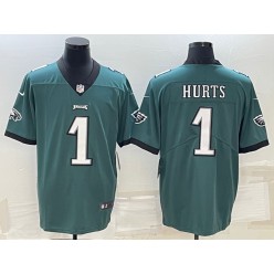 Nike Eagles 1 Jalen Hurts Green Vapor Untouchable Jersey