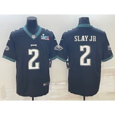 Nike Eagles 2 Darius Slay JR Black 2023 Super Bowl LVII Vapor Limited Jersey