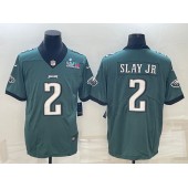 Nike Eagles 2 Darius Slay JR Green 2023 Super Bowl LVII Vapor Limited Jersey