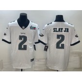 Nike Eagles 2 Darius Slay JR White 2023 Super Bowl LVII Vapor Limited Jersey