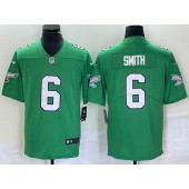 Nike Eagles 6 DeVonta Smith Green Vapor Limited Throwback Jersey