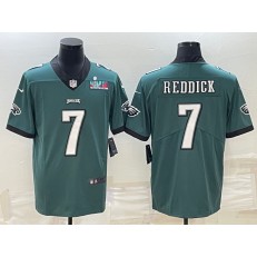 Nike Eagles 7 Haason Reddick Green 2023 Super Bowl LVII Vapor Limited Jersey