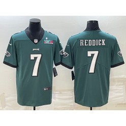 Nike Eagles 7 Haason Reddick Green 2023 Super Bowl LVII Vapor Limited Jersey