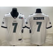 Nike Eagles 7 Haason Reddick White 2023 Super Bowl LVII Vapor Limited Jersey