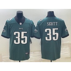 Nike Eagles 35 Boston Scott Green Vapor Limited Jersey