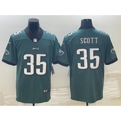 Nike Eagles 35 Boston Scott Green Vapor Limited Jersey