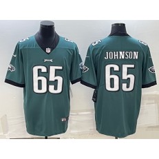 Nike Eagles 65 Lane Johnson Green Vapor Limited Jersey