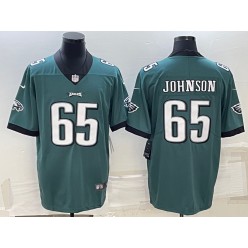 Nike Eagles 65 Lane Johnson Green Vapor Limited Jersey
