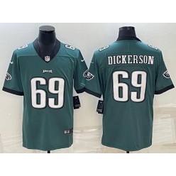 Nike Eagles 69 Landon Dickerson Green Vapor Limited Jersey