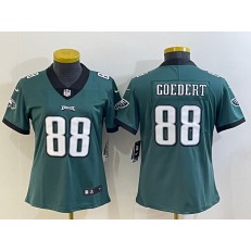Nike Eagles 88 Dallas Goedert Green Women Vapor Limited Jersey