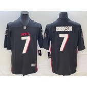 Nike Falcons 7 Bijan Robinson Black 2023 NFL Draft Vapor Limited Jersey