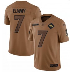 Nike Broncos 7 John Elway Brown 2023 Salute To Service Limited Jersey