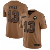 Nike Buccaneers 13 Mike Evans Brown 2023 Salute To Service Limited Jersey