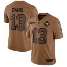 Nike Buccaneers 13 Mike Evans Brown 2023 Salute To Service Limited Jersey