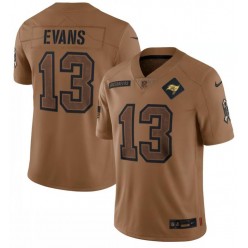 Nike Buccaneers 13 Mike Evans Brown 2023 Salute To Service Limited Jersey