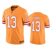 Nike Buccaneers 13 Mike Evans Orange Throwback Vapor F.U.S.E. Limited Jersey