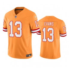 Nike Buccaneers 13 Mike Evans Orange Throwback Vapor F.U.S.E. Limited Jersey