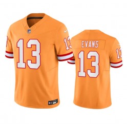 Nike Buccaneers 13 Mike Evans Orange Throwback Vapor F.U.S.E. Limited Jersey