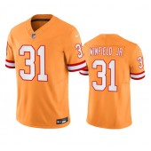 Nike Buccaneers 31 Antoine Winfield Jr. Orange Throwback Vapor F.U.S.E. Limited Jersey