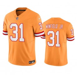 Nike Buccaneers 31 Antoine Winfield Jr. Orange Throwback Vapor F.U.S.E. Limited Jersey