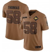 Nike Chiefs 58 Derrick Thomas Brown 2023 Salute To Service Limited Jersey