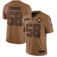 Nike Chiefs 58 Derrick Thomas Brown 2023 Salute To Service Limited Jersey