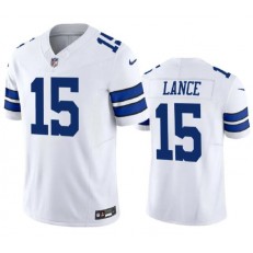 Nike Cowboys 15 Trey Lance White Vapor Limited Jersey