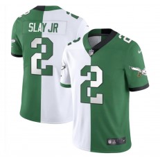 Nike Eagles 2 Darius Slay Jr White Green Split Vapor Limited Jersey