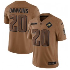 Nike Eagles 20 Brian Dawkins Brown 2023 Salute To Service Limited Jersey