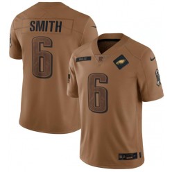Nike Eagles 6 DeVonta Smith Brown Brown 2023 Salute To Service Limited Jersey