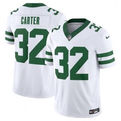 Nike Jets 32 Michael Carter White Legacy Vapor F.U.S.E. Limited Jersey