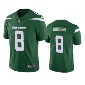 Nike Jets 8 Aaron Rodgers Green Vapor Untouchable Limited Jersey