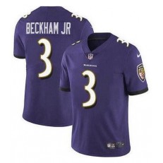 Nike Ravens 3 Odell Beckham Jr Purple Vapor Untouchable Limited Jersey